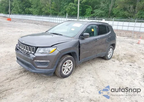 2018 Jeep Compass Sport Fwd из США, поврежденный, VIN 3C4NJCAB0JT335333
